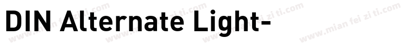 DIN Alternate Light字体转换